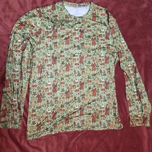 Holiday Print Women's Pajama Top